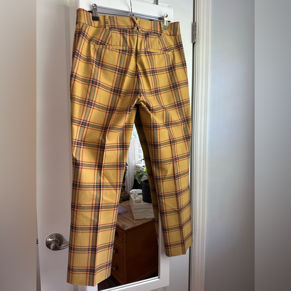 Anthropologie Essential Collection Plaid Straight Leg Pants - Picture 5 of 9